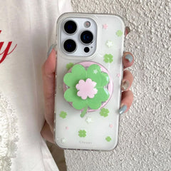 green clover phone grip stand boogzel clothing