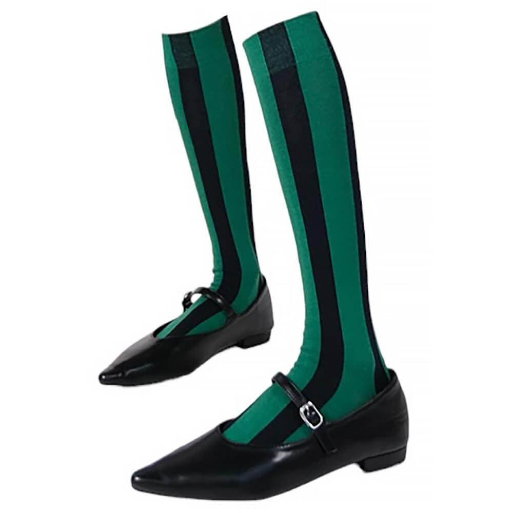 green striped knee socks boogzel clothing