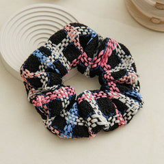 grid tweed scrunchie boogzel clothing