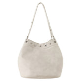 grommet stud beige shoulder bag boogzel clothing