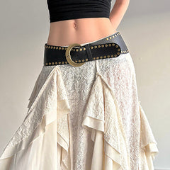 grunge double rivet belt boogzel clothing