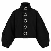 grunge oversized grommet jacket boogzel clothing