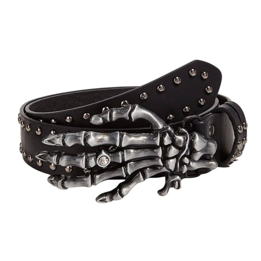 grunge skeleton hand belt boogzel clothing