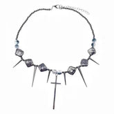 grunge aesthetic cross necklace boogzel clothing