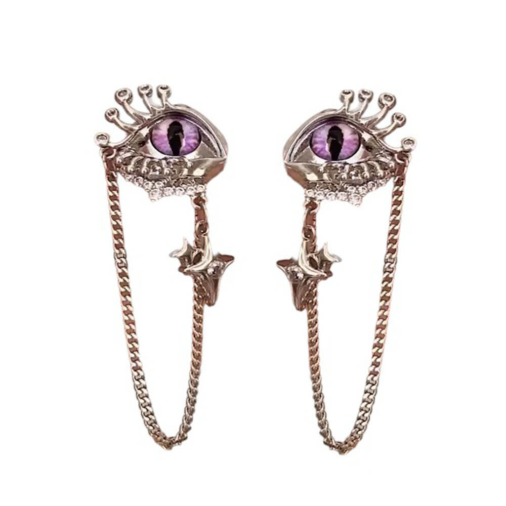 grunge aesthetic eyes earrings boogzel clothing