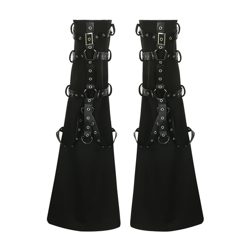 grunge aesthetic flare leg warmers boogzel clothing