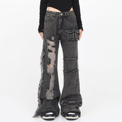 black ripped jeans boogzel clothing