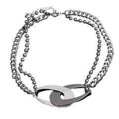 grunge chain link necklace boogzel clothing
