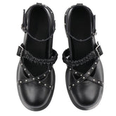 grunge studded mary janes boogzel clothing