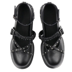 grunge studded mary janes boogzel clothing