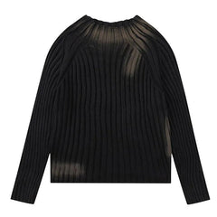 grunge washed knit sweater boogzel clothing