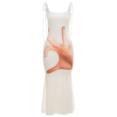 hand print baddie aesthetic dress boogzel clothing