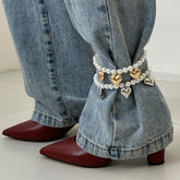 heart ankle bracelet boogzel clothing