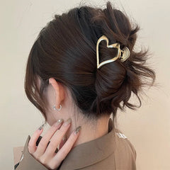 heart shaped hair claw boogzel clothing