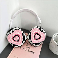 heart crochet airpods max case boogzel clothing