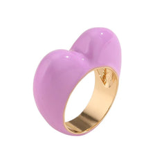 heart enamel ring boogzel clothing
