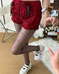 heart pattern tights boogzel clothing