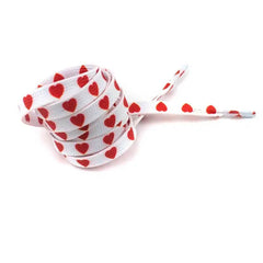 heart print shoe laces boogzel clothing