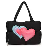 heart puffer handbag boogzel clothing