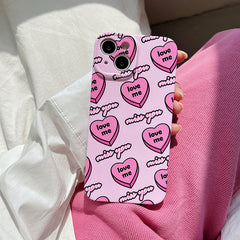 hearts pink iphone case boogzel clothing