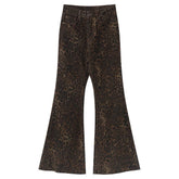 high-waisted leopard flare jeans boogzel clothing