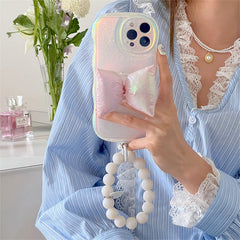 holographic bow iphone case boogzel clothing