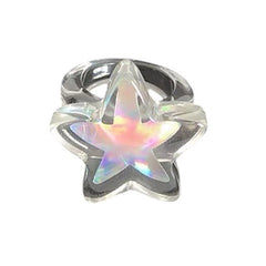 holographic star ring boogzel clothing