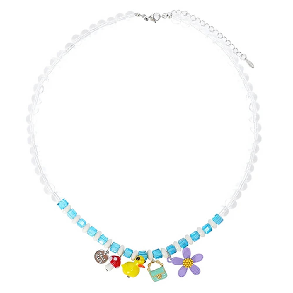 indie aesthetic beaded necklace boogzel clothing