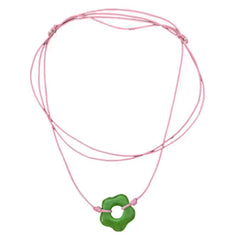 indie flower cord necklace boogzel clothing