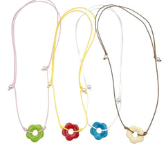 indie flower cord necklace boogzel clothing