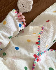indie polka dot pajama set boogzel clothing