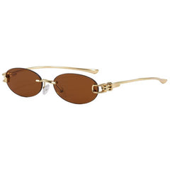 it girl energy rimless sunglasses boogzel clothing