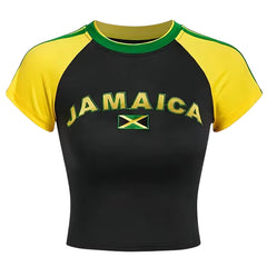 jamaica embroidery crop top boogzel clothing