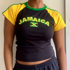 jamaica embroidery crop top boogzel clothing