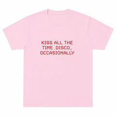 kiss all the time disco occasionally graphic t-shirt boogzel clothing
