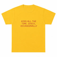 kiss all the time disco occasionally graphic t-shirt boogzel clothing