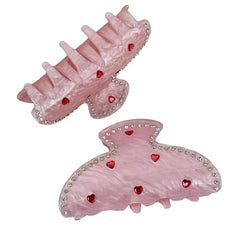 korean aesthetic pink hair claw boogzel clothing