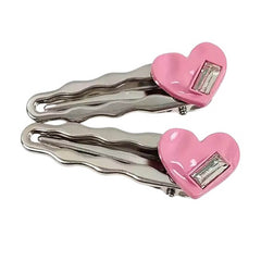 korean style heart hair clips boogzel clothing