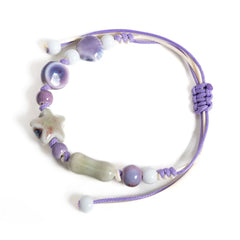 lavender star beaded bracelet boogzel clothing