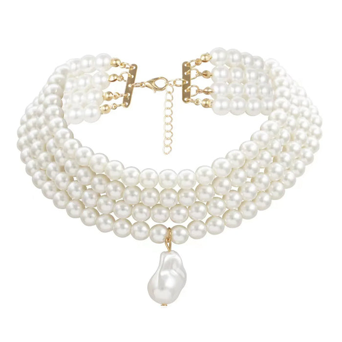 layered pearl necklace boogzel clothing