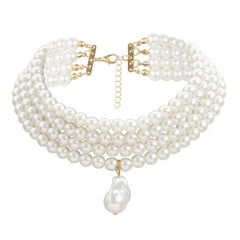 layered pearl necklace boogzel clothing