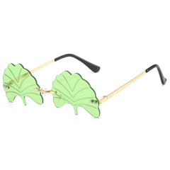 leaf shaped sunglasses boogzel clothing
