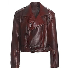 red leather moto jacket boogzel clothing