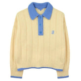 lemon polo knit sweater boogzel clothing