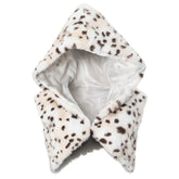 leopard print faux fur hooded vest boogzel clothing