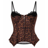 leopard corset top boogzel clothing