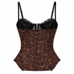 leopard corset top boogzel clothing