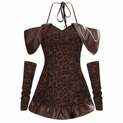 leopard mini dress boogzel clothing