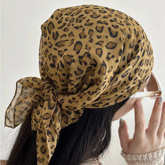 Leopard Print Headscarf