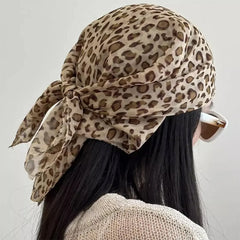 Leopard Print Headscarf